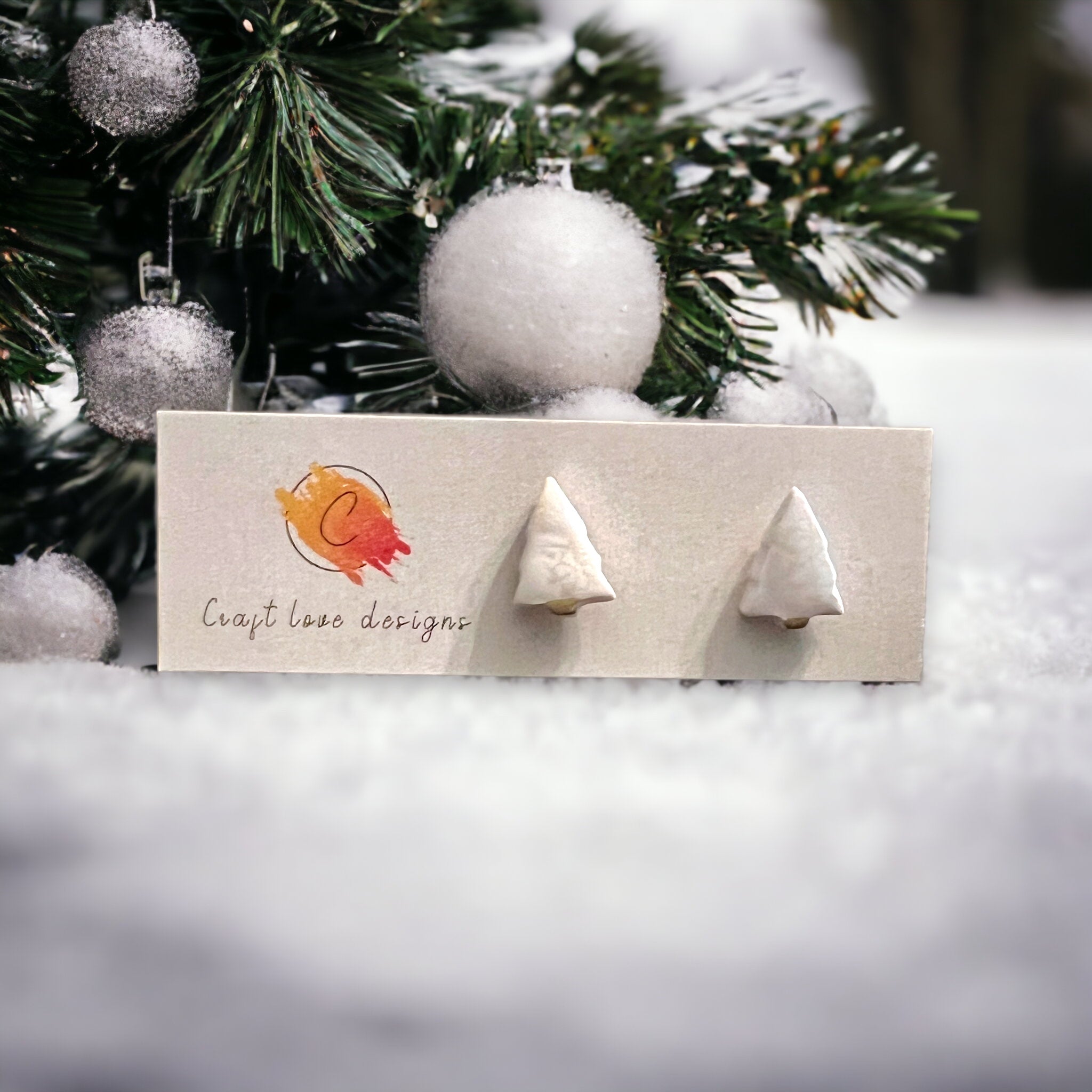 Christmas Tree Stud Earrings