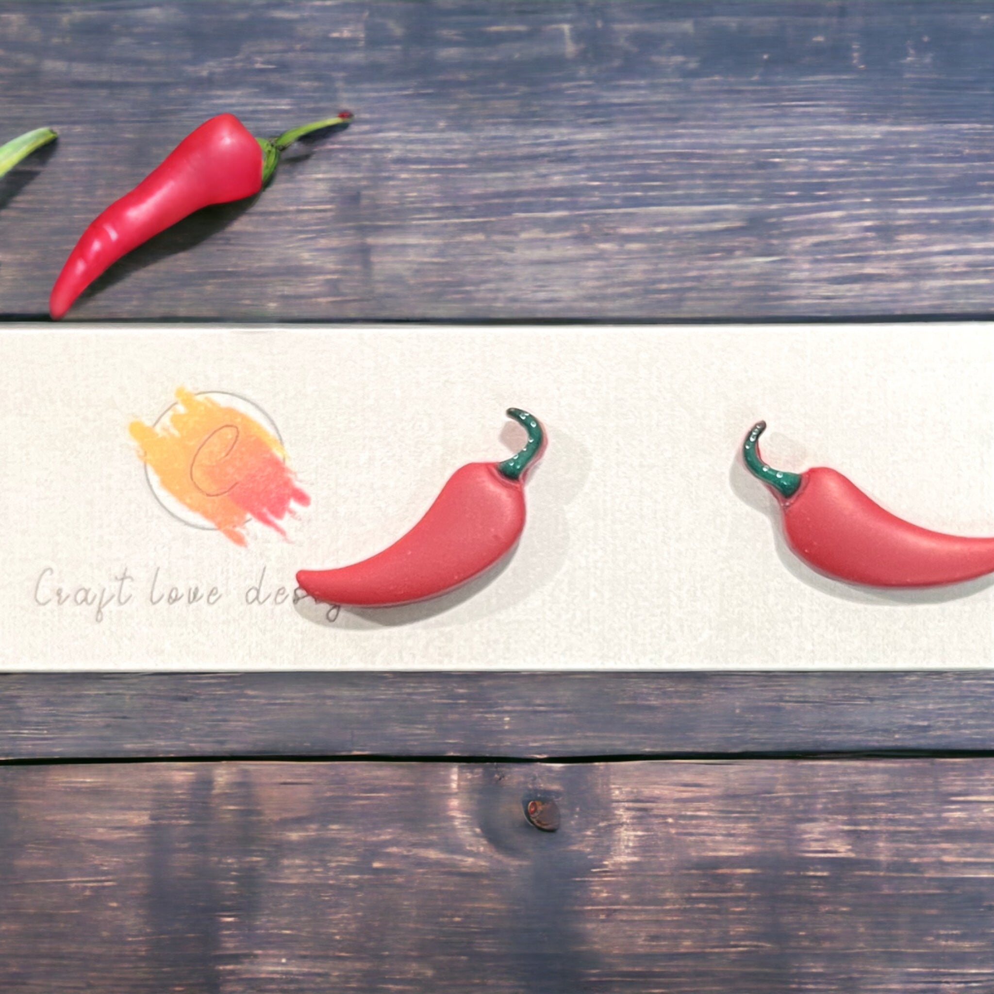 Red Hot Chili Pepper Studs