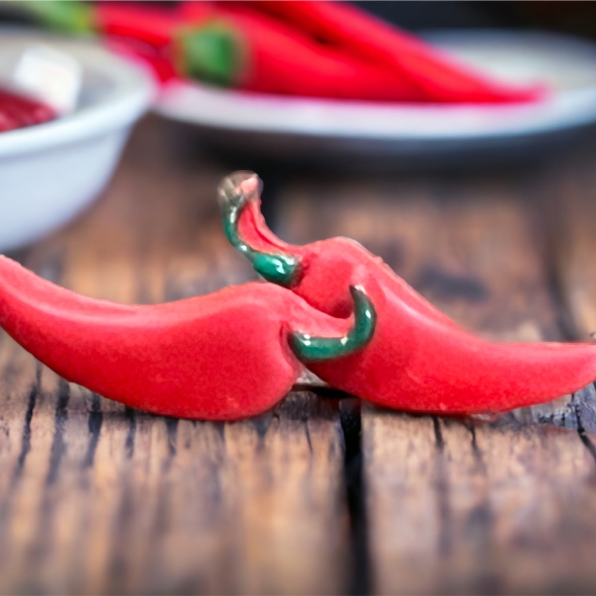 Red Hot Chili Pepper Studs