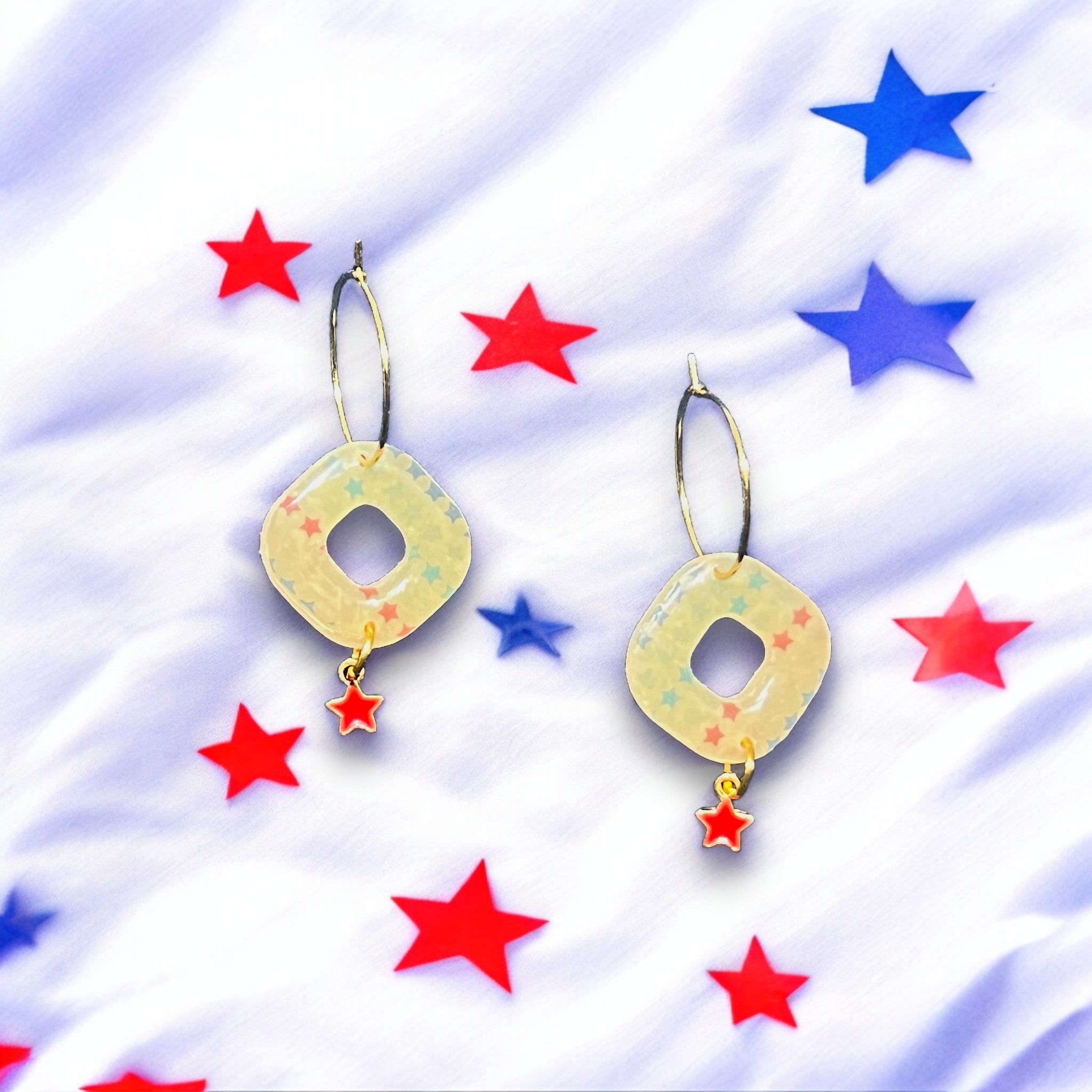 Unique Handmade 4th of July Earrings