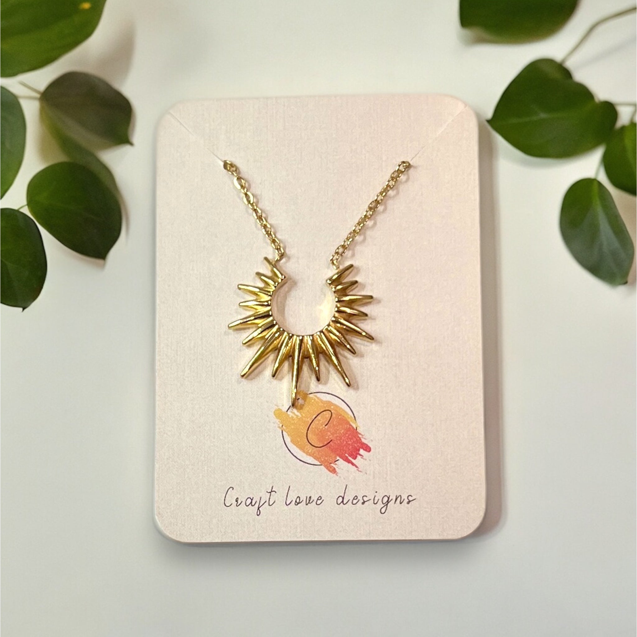 Radiant Gold Sun Necklace