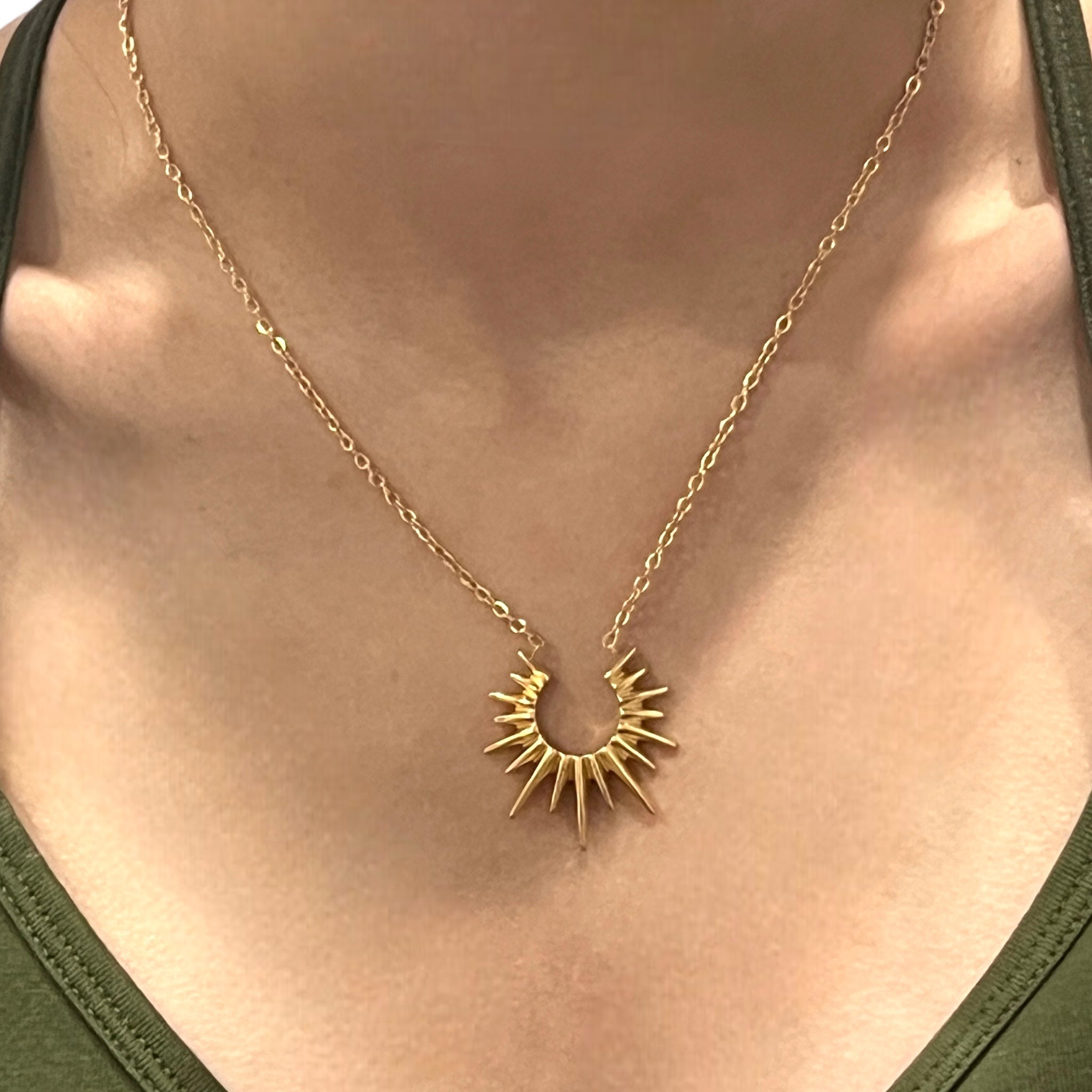 Radiant Gold Sun Necklace