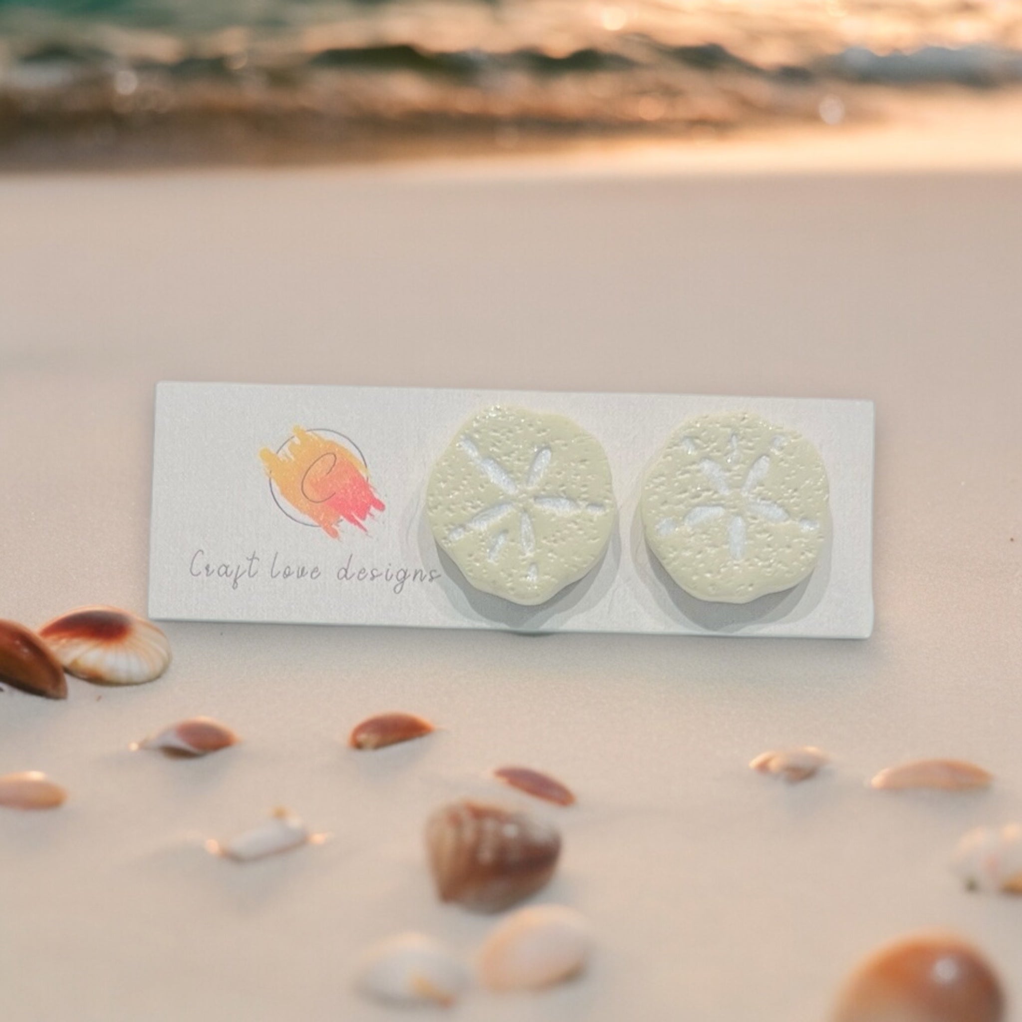 Sand Dollar Statement Studs| Beach Themed| Summer Jewelry |Vacation |