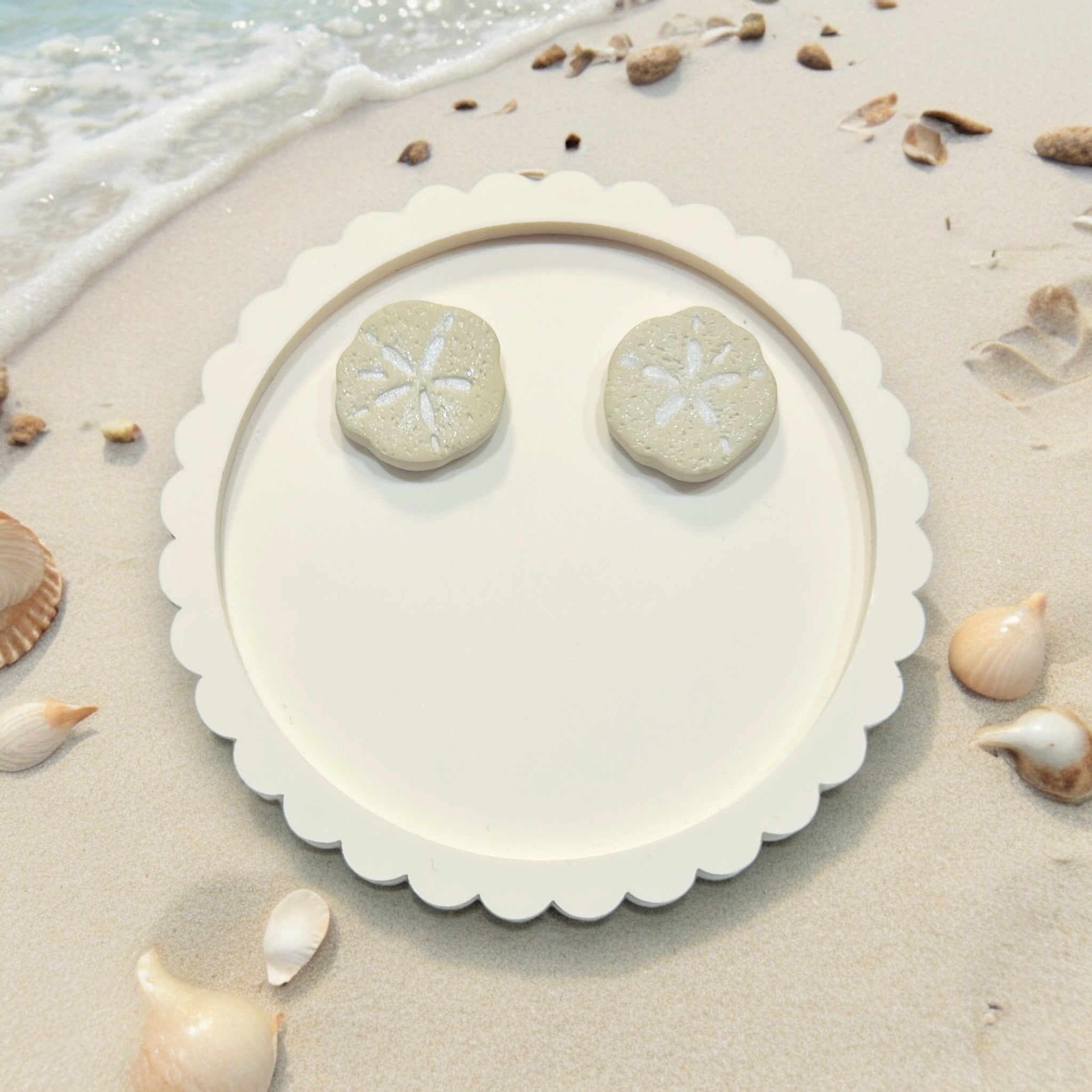 Sand Dollar Statement Studs| Beach Themed| Summer Jewelry |Vacation |