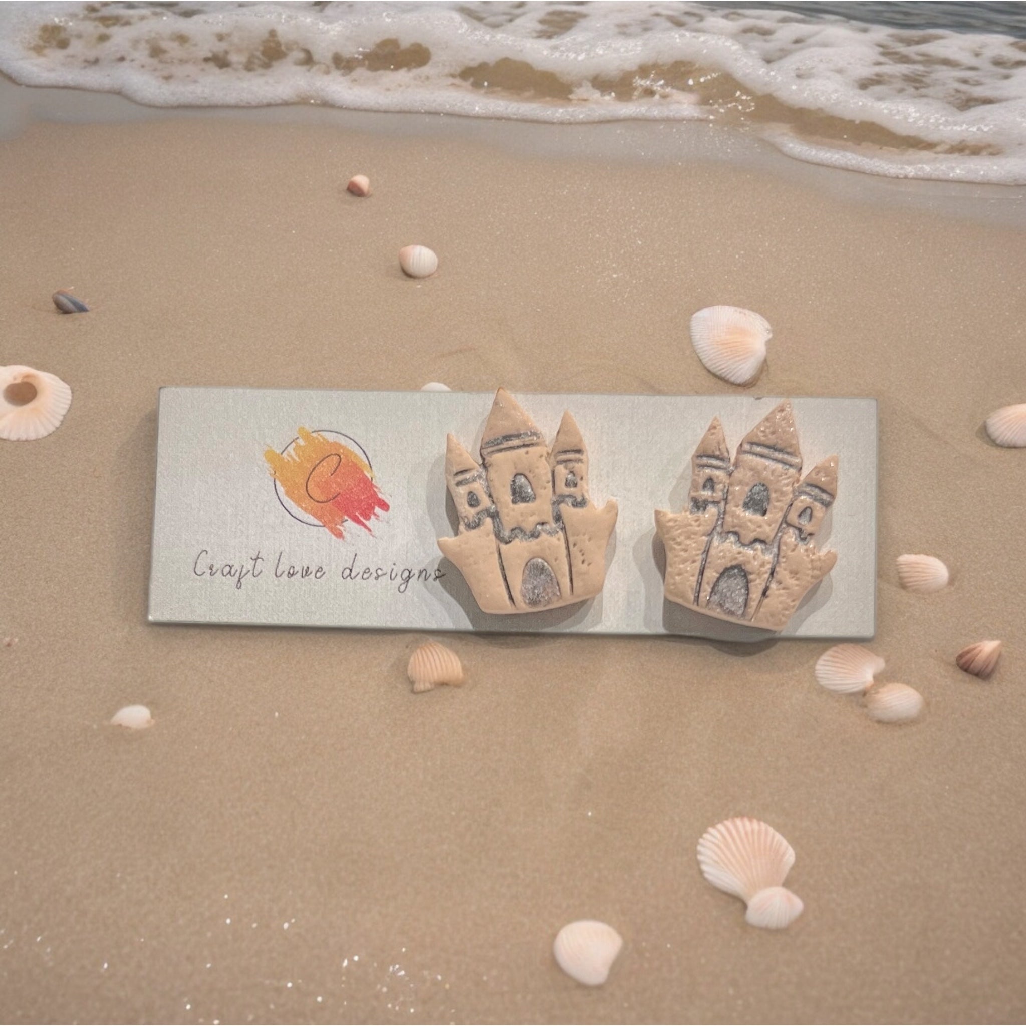 Sandcastle Beach Studs | Summer | Ocean Fun | Vacay Ready | New Style