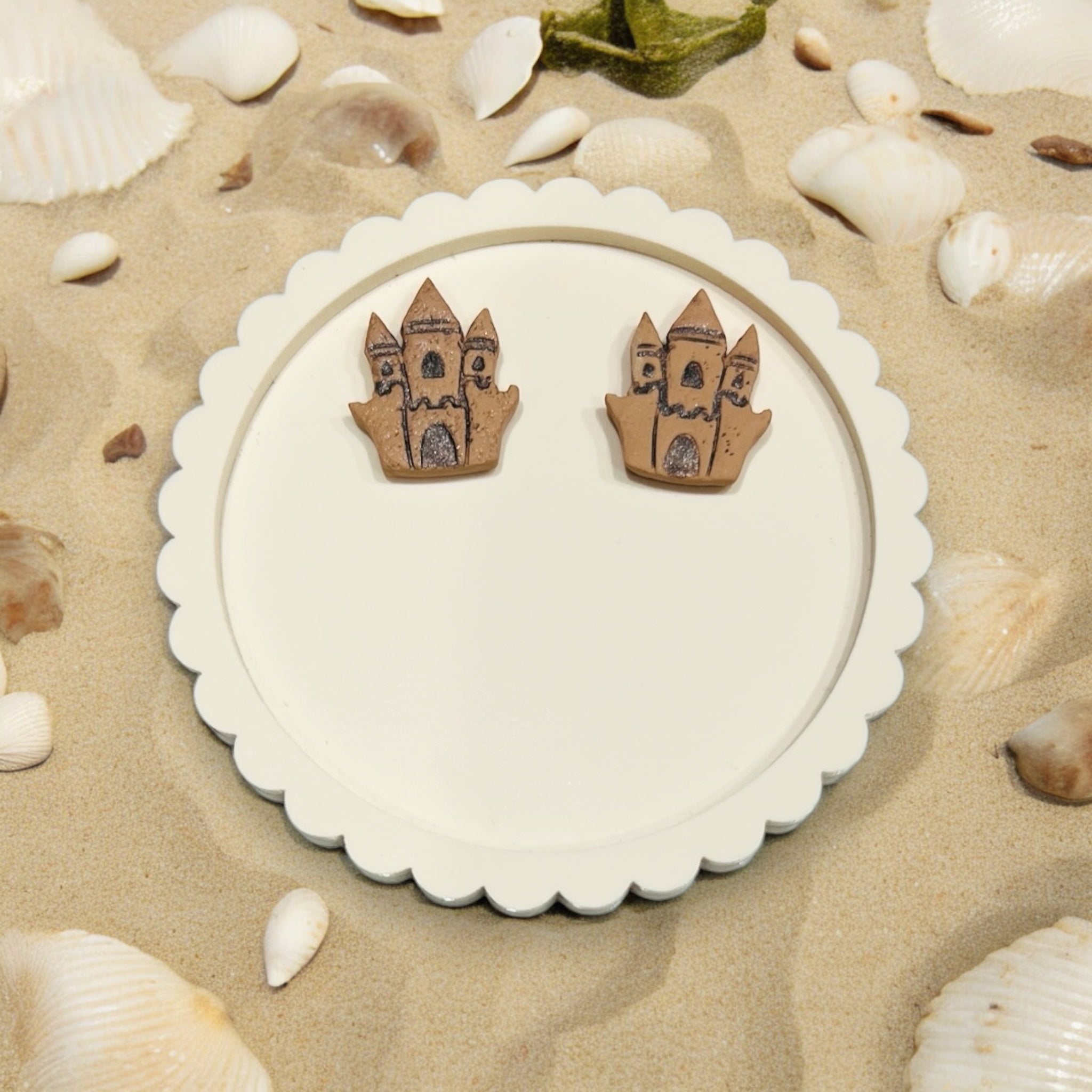 Sandcastle Beach Studs | Summer | Ocean Fun | Vacay Ready | New Style